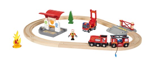 Brio Firefighter Train Set    