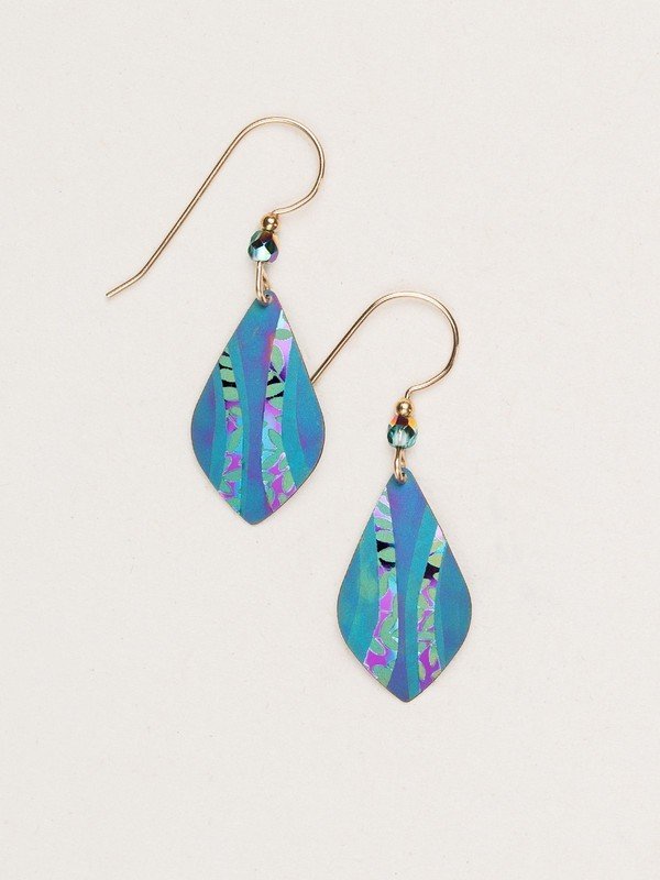 Holly Yashi Riverwind Earrings - Turquoise/Purple    