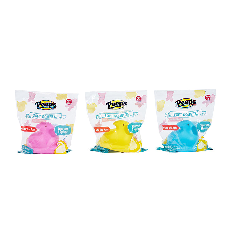 Peeps Slow Rise Foam Squeeze Asst colors Bunny, Chick,    