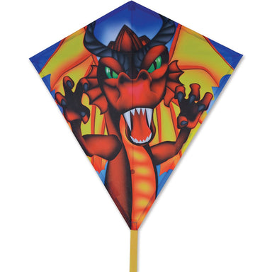Flamewing Dragon - 30 Inch Diamond Kite    