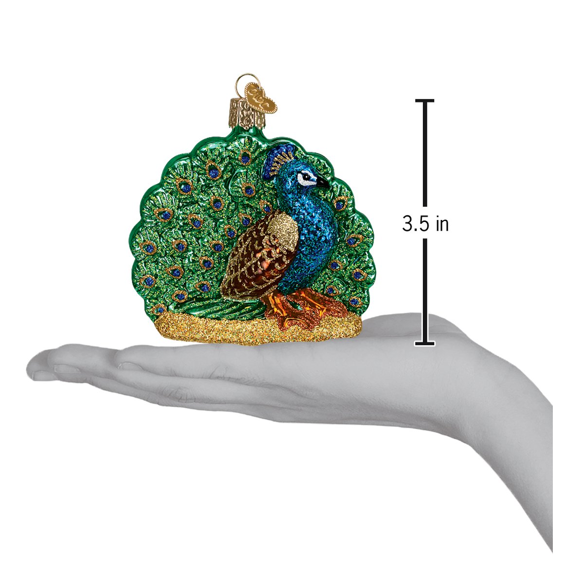 Old World Christmas Proud Peacock Ornament    