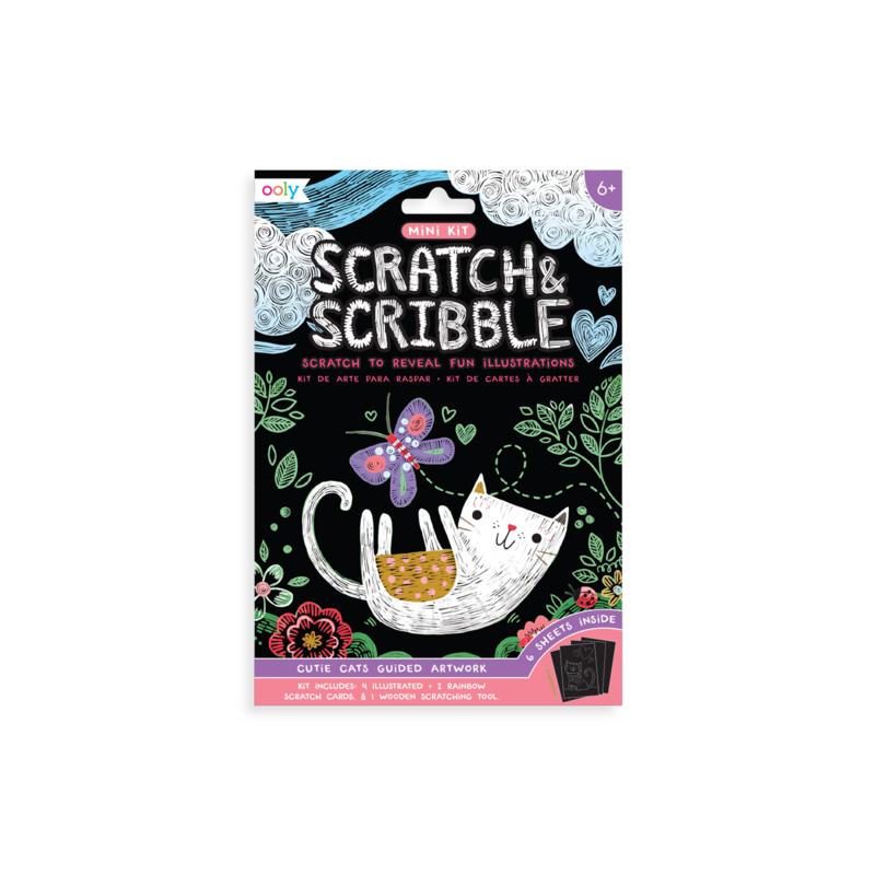 Scratch & Scribble Mini Kit - Cutie Cats    