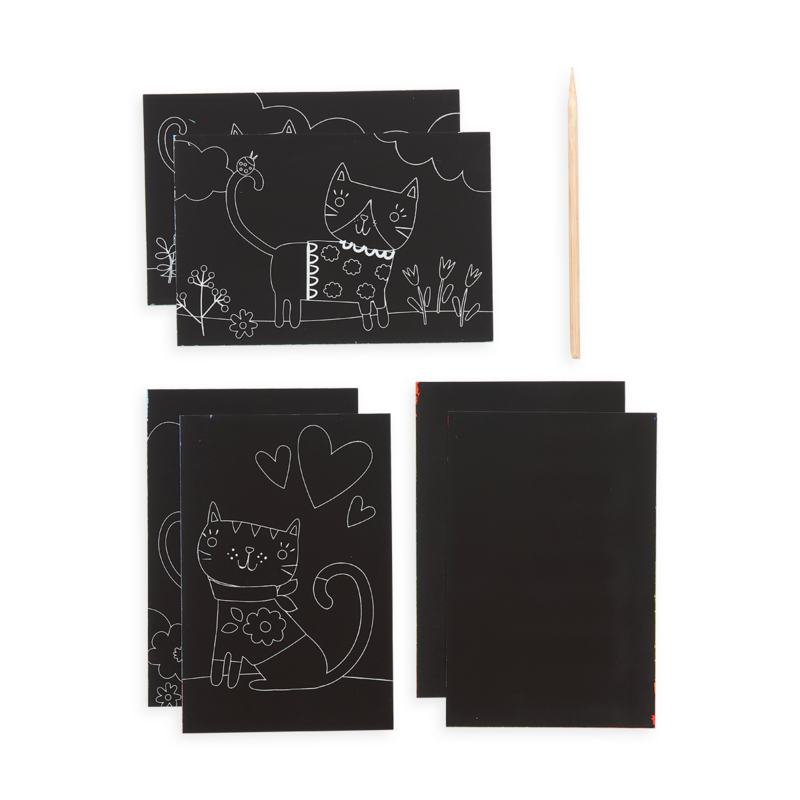 Scratch & Scribble Mini Kit - Cutie Cats    
