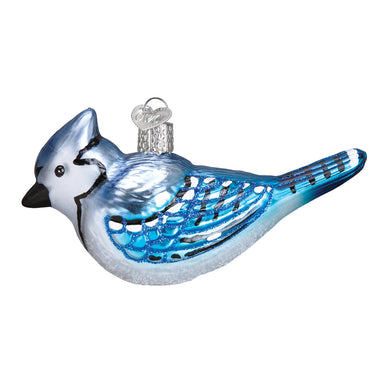 Old World Christmas Bright Blue Jay Ornament    