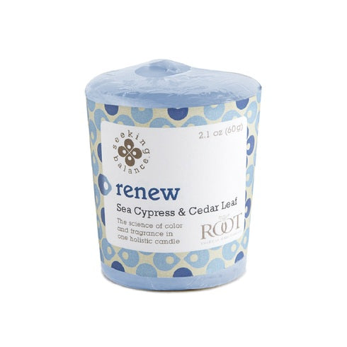 Root Candles Seeking Balance Votive - Renew    