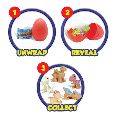 Junior Megasaur Mystery Surprise Egg (Single) - Green, Purple or Red