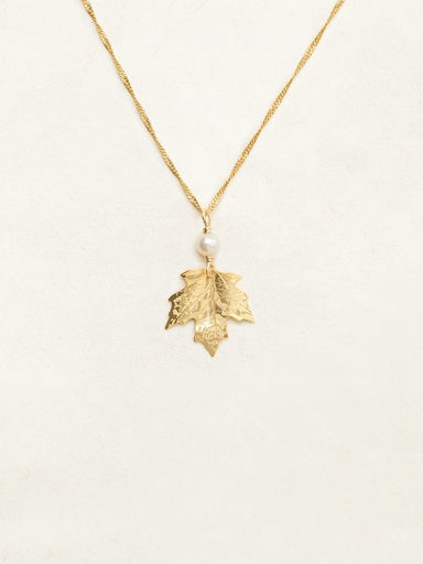 Holly Yashi Sugar Maple Pendant Necklace - Gold    