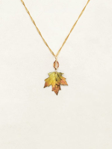Holly Yashi Sugar Maple Pendant Necklace - Peach    