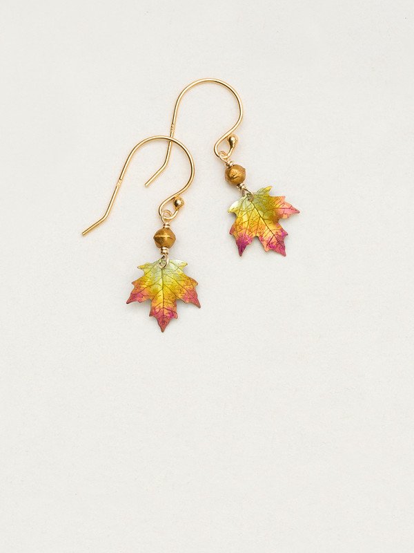 Holly Yashi Petite Sugar Maple Earrings - Peach    