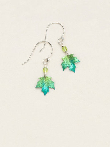 Holly Yashi Petite Sugar Maple Earrings - Green    
