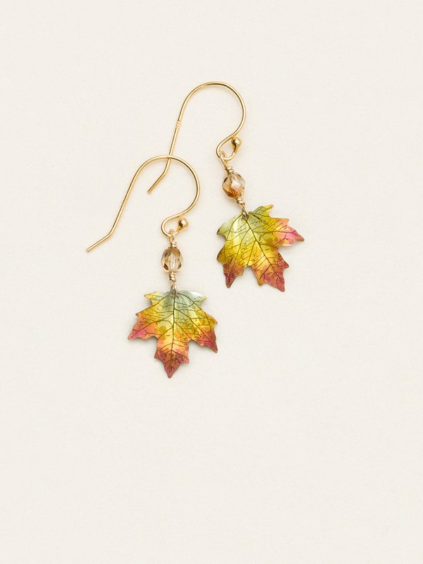 Holly Yashi Sugar Maple Earrings - Peach    