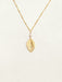 Holly Yashi Healing Leaf Pendant Necklace - Gold    