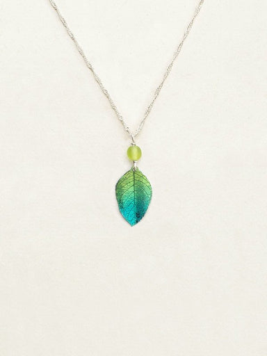 Holly Yashi Healing Leaf Pendant Necklace - Green    
