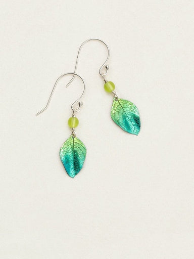 Holly Yashi  Healing Leaf Earrings - Green    