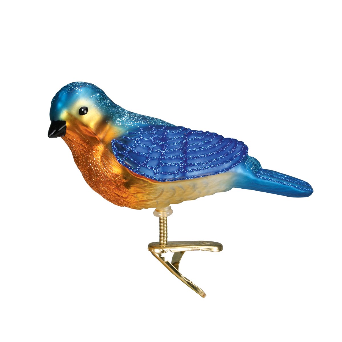Old World Christmas - Western Bluebird Clip Ornament    