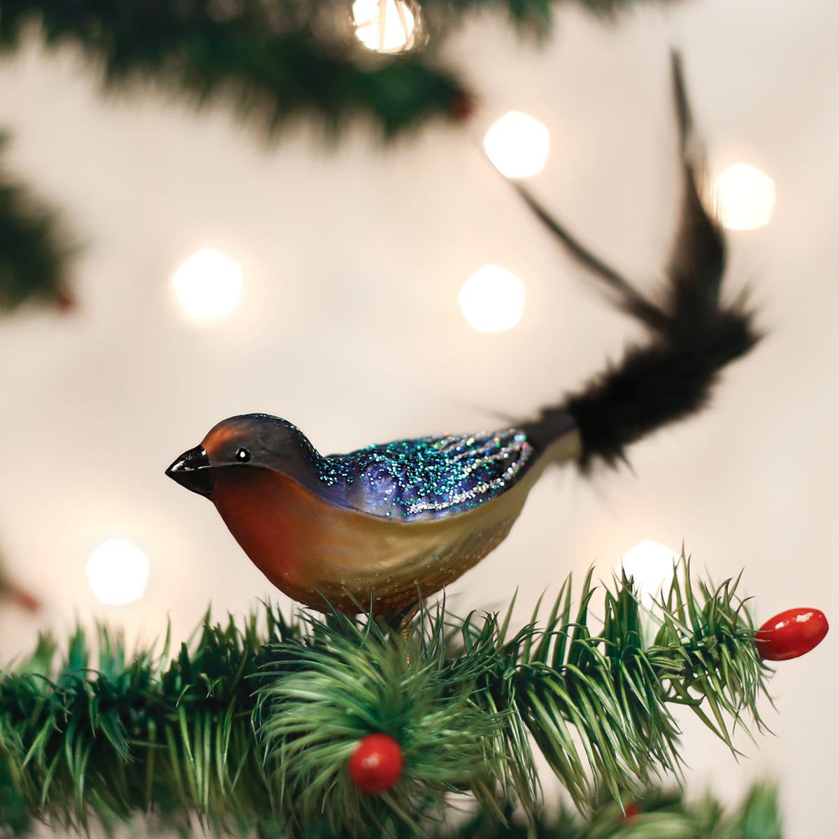Old World Christmas Barn Swallow Clip On Ornament    