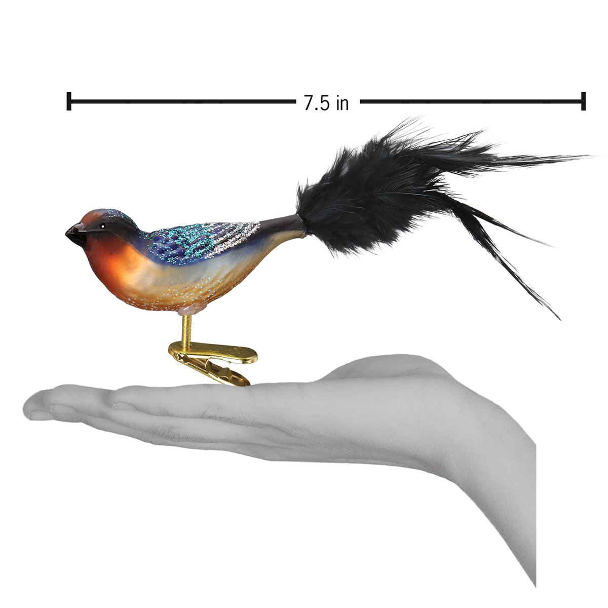 Old World Christmas Barn Swallow Clip On Ornament    