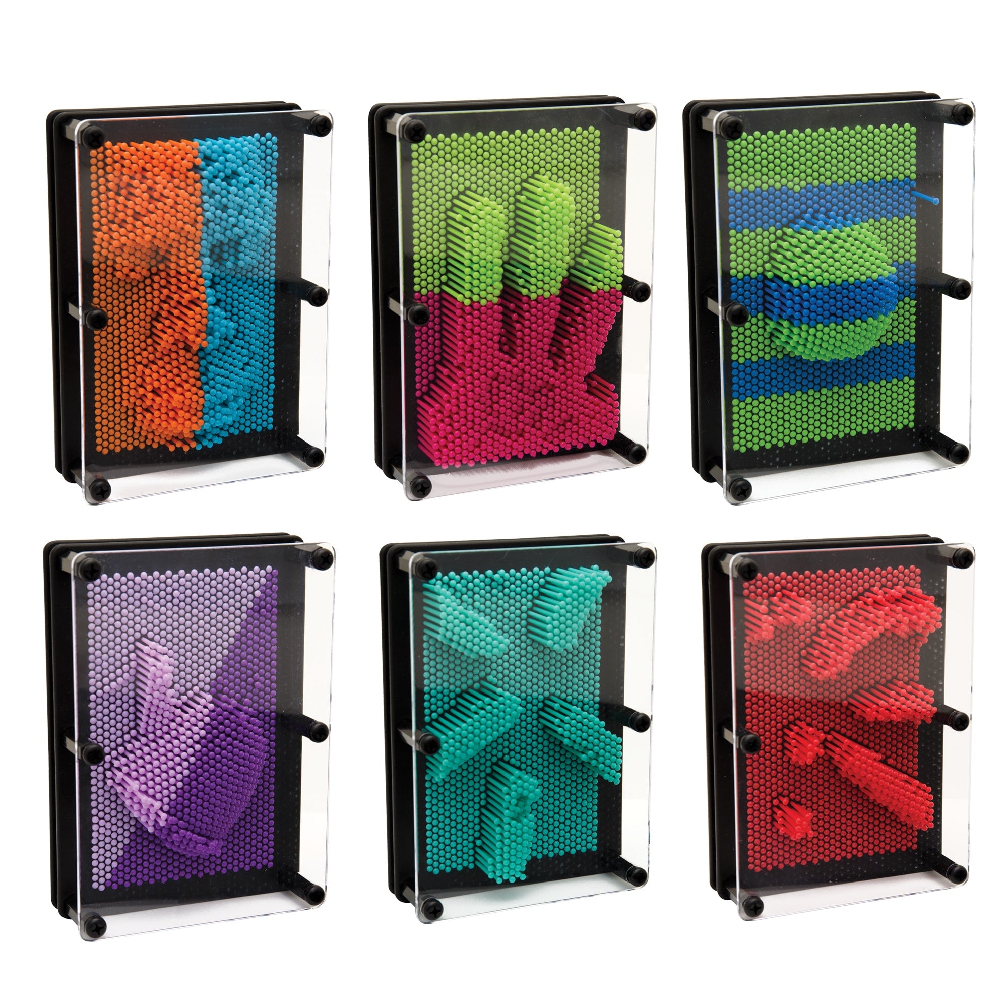 Large Plastic Pin Print - Assorted Colors    