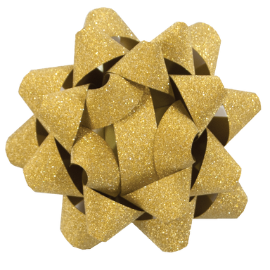 Glitter Star Bow - Gold    