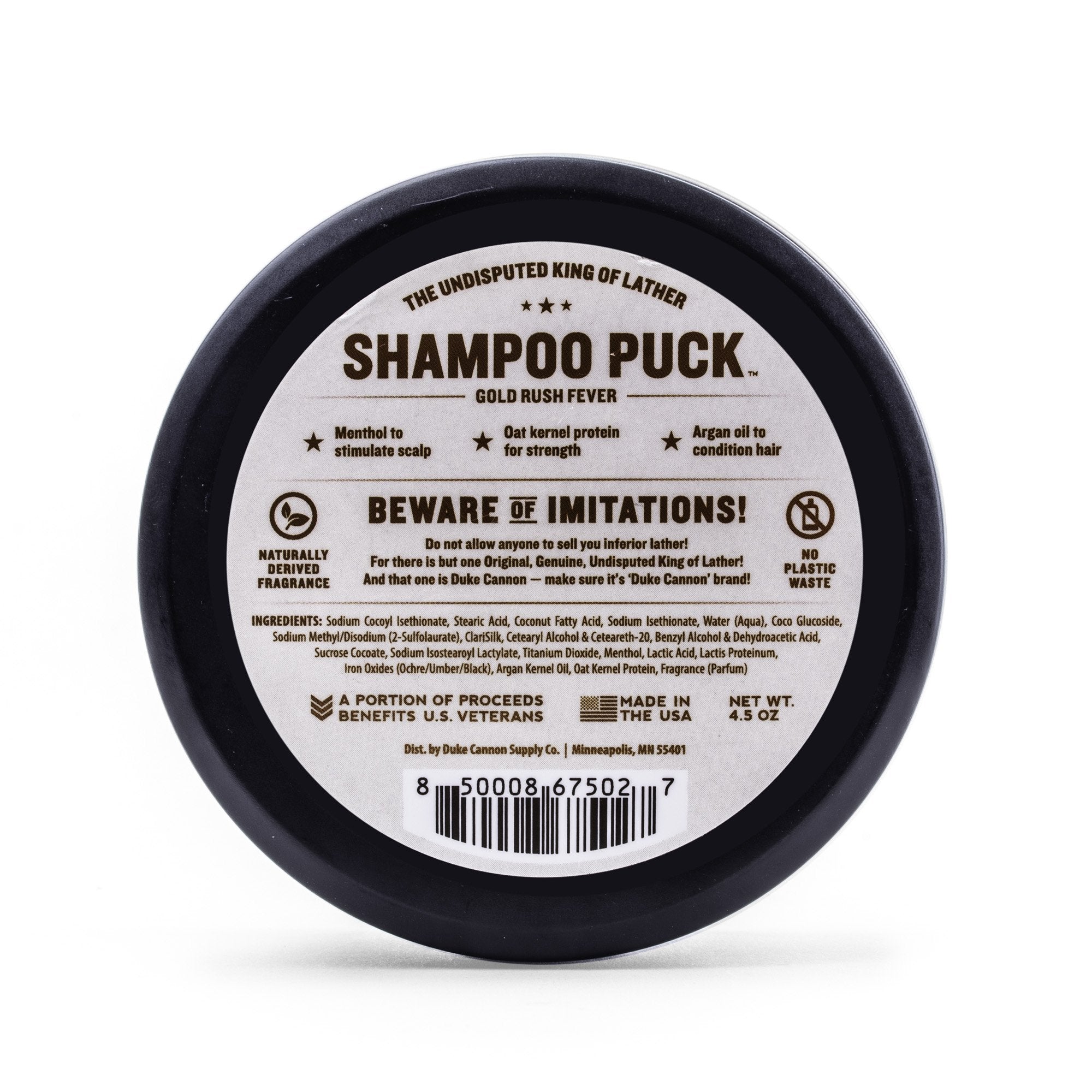 Duke Cannon Shampoo Puck - Gold Rush Fever    