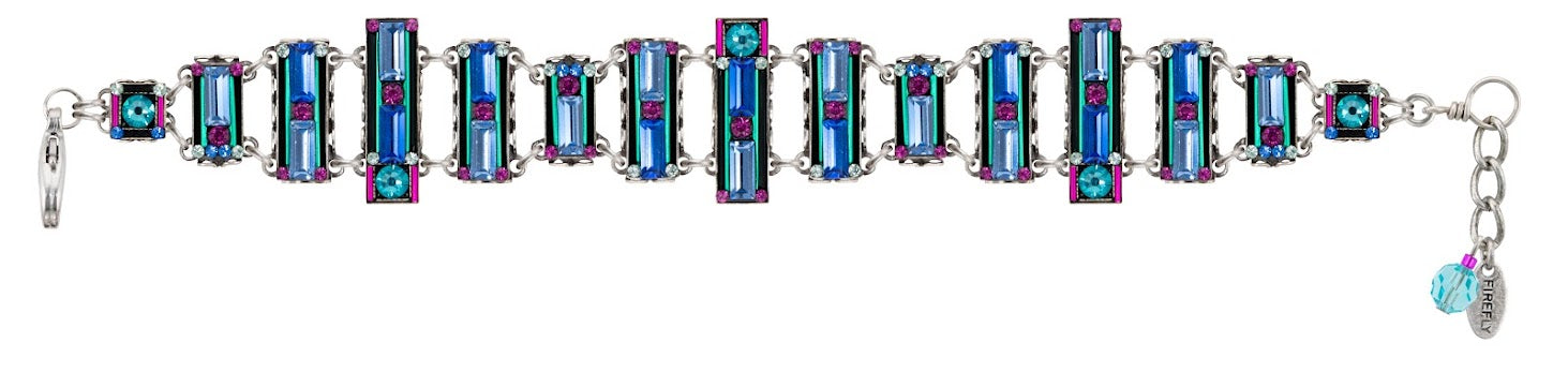 Firefly Architectural Gradiated Bracelet - Light Turquoise    