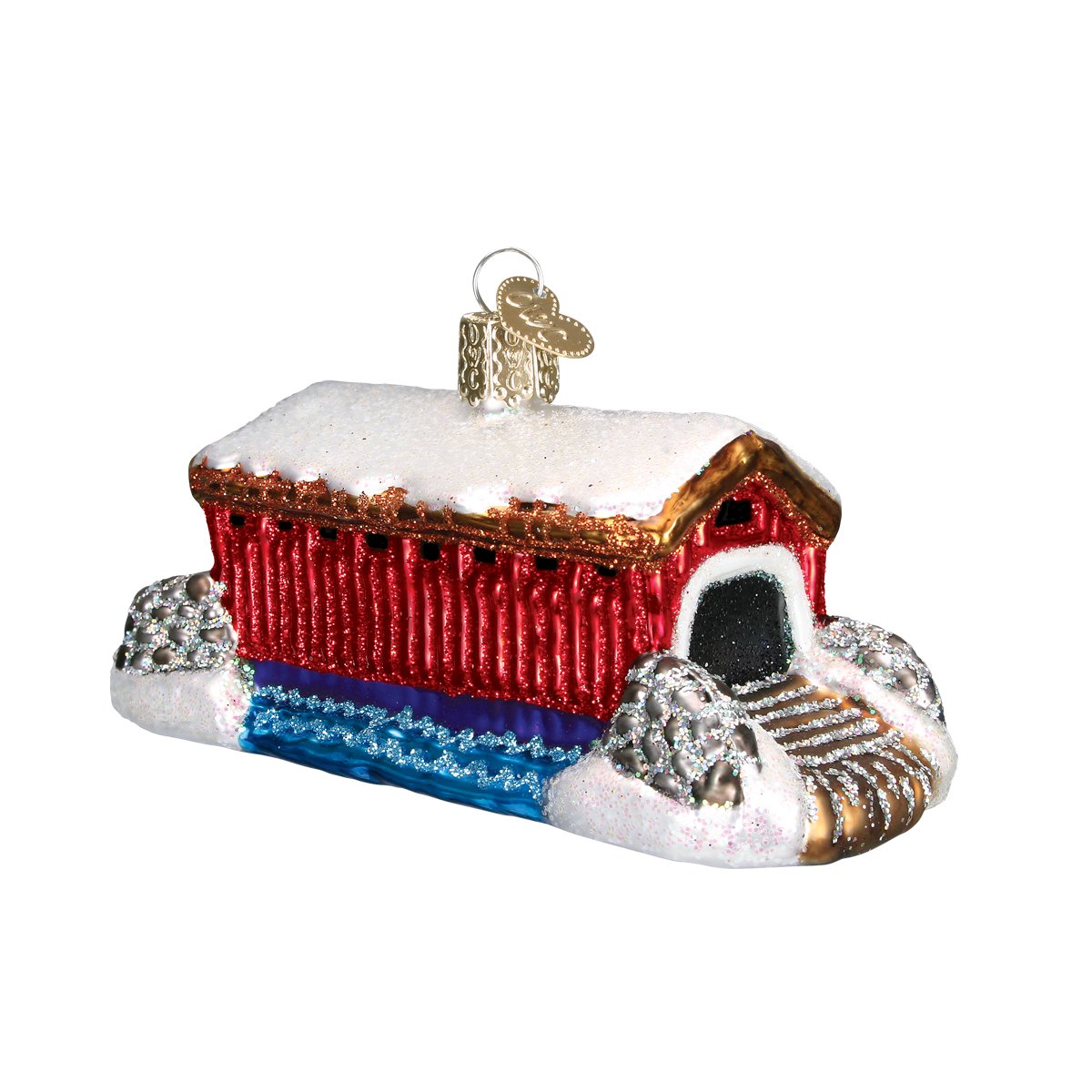 Old World Christmas - Covered Bridge Ornament    