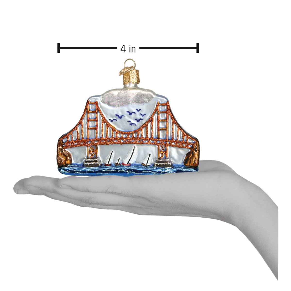 Old World Christmas - Golden Gate Bridge Ornament    