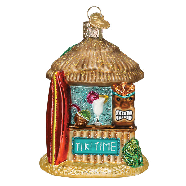 Old World Christmas Tiki Hut Ornament    