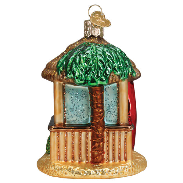Old World Christmas Tiki Hut Ornament    