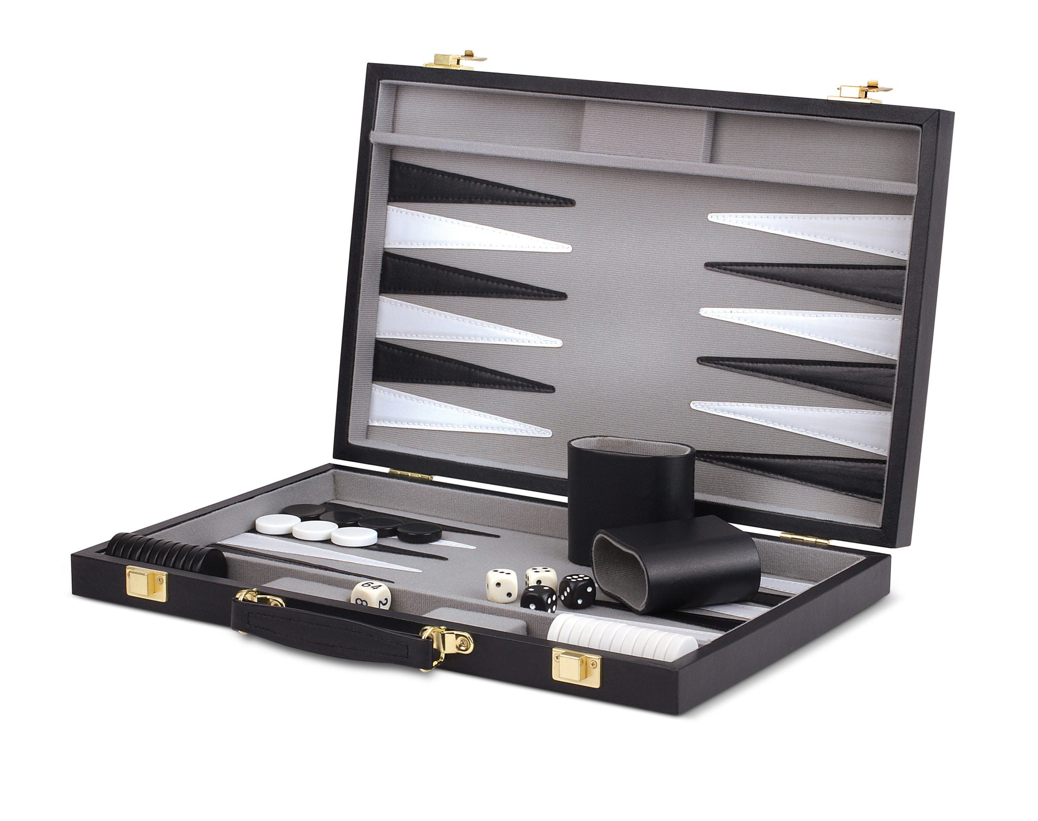 15 Inch Backgammon - Black Case    