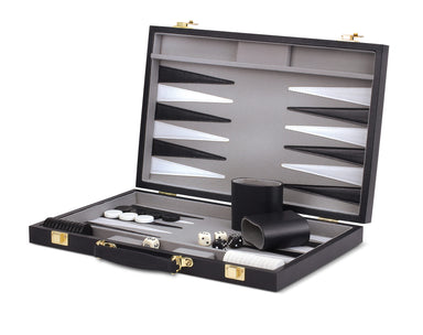 15 Inch Backgammon - Black Case    
