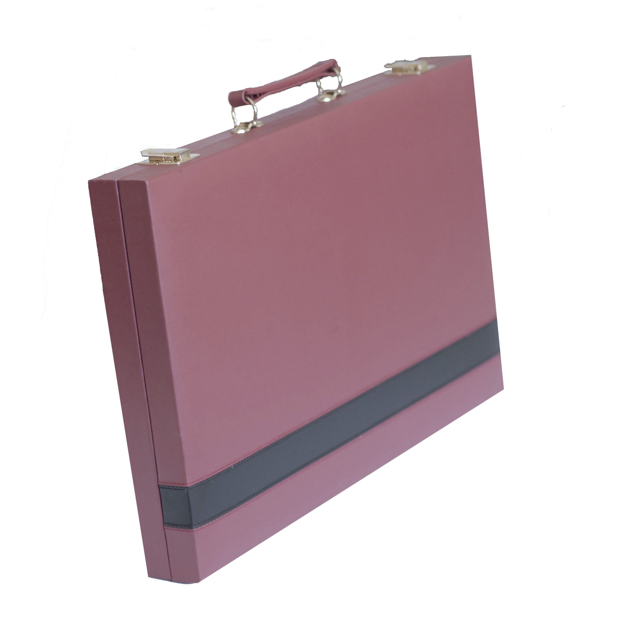 18 Inch Backgammon - Burgundy    