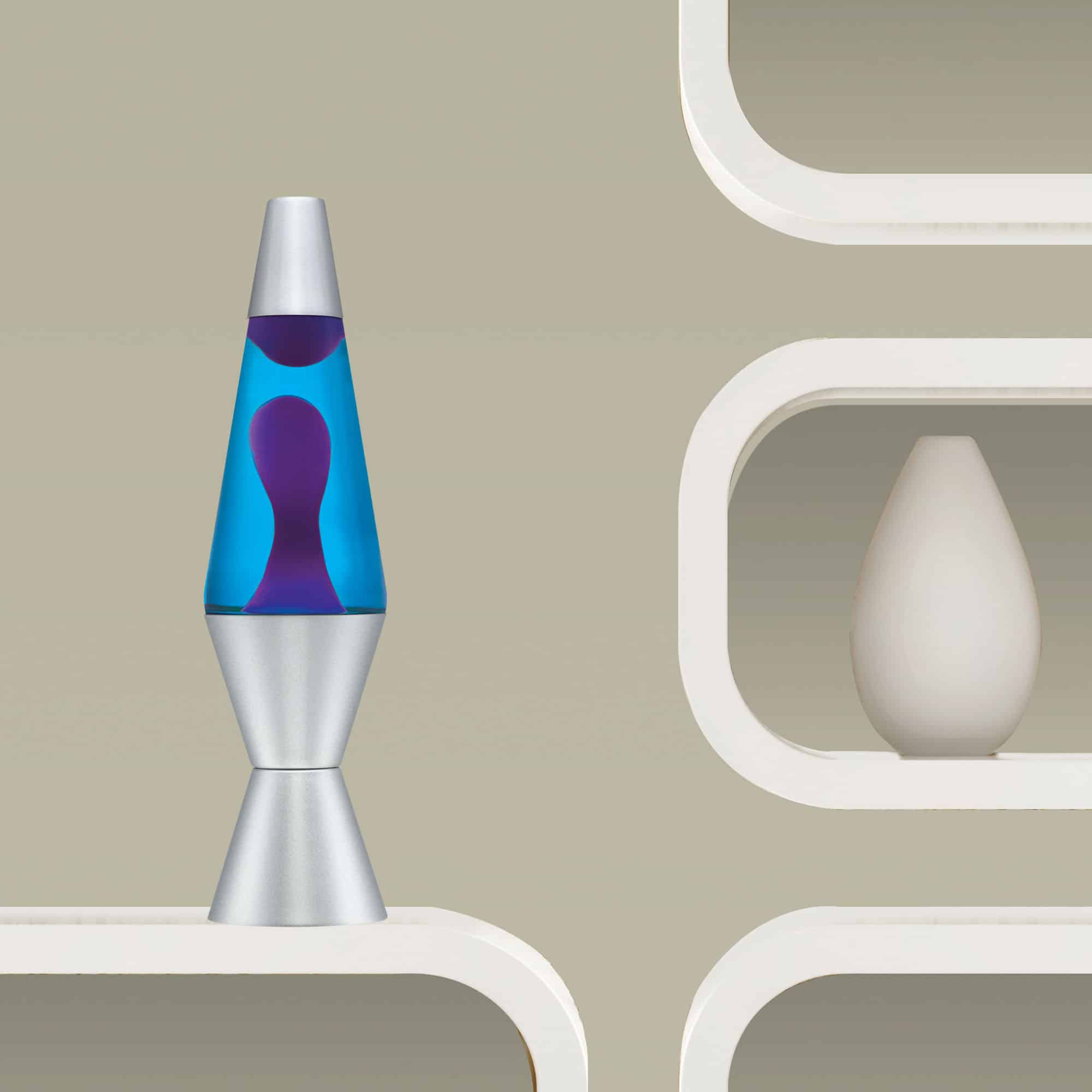 Lava Lamp - 14.5" Purple And Blue    