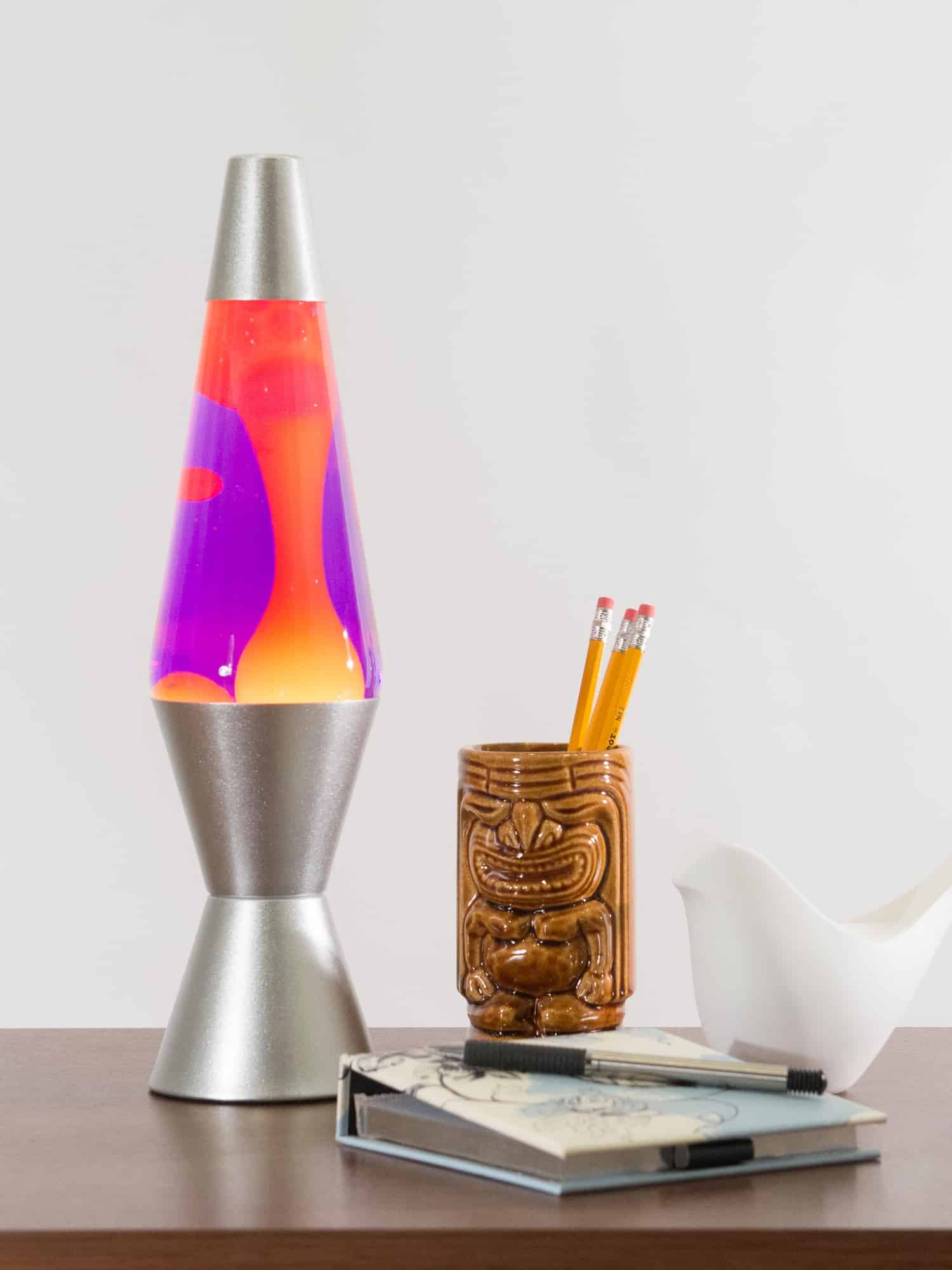 Lava Lamp - 14.5" Yellow And Purple    