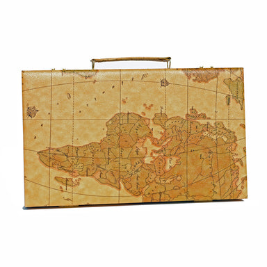 18 Inch Backgammon - Antique Map    