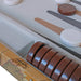 18 Inch Backgammon - Antique Map    