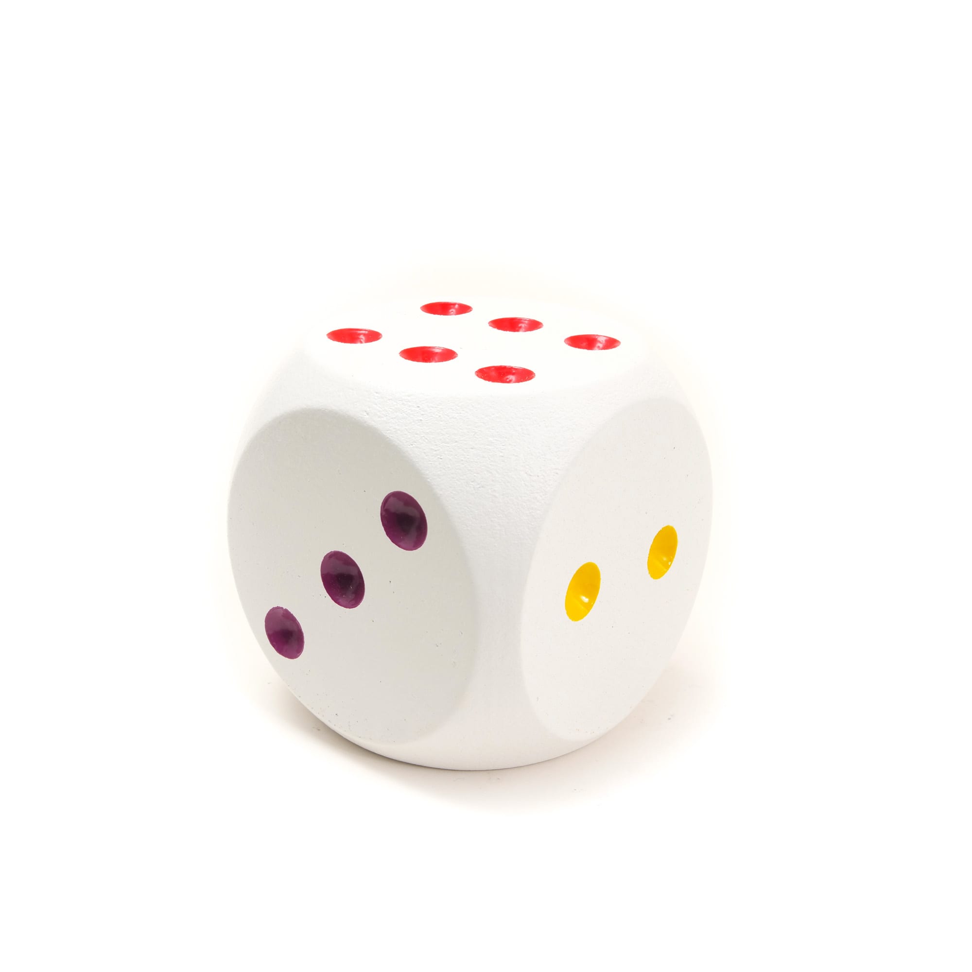Giant Wooden Color Spot Dice (Single)