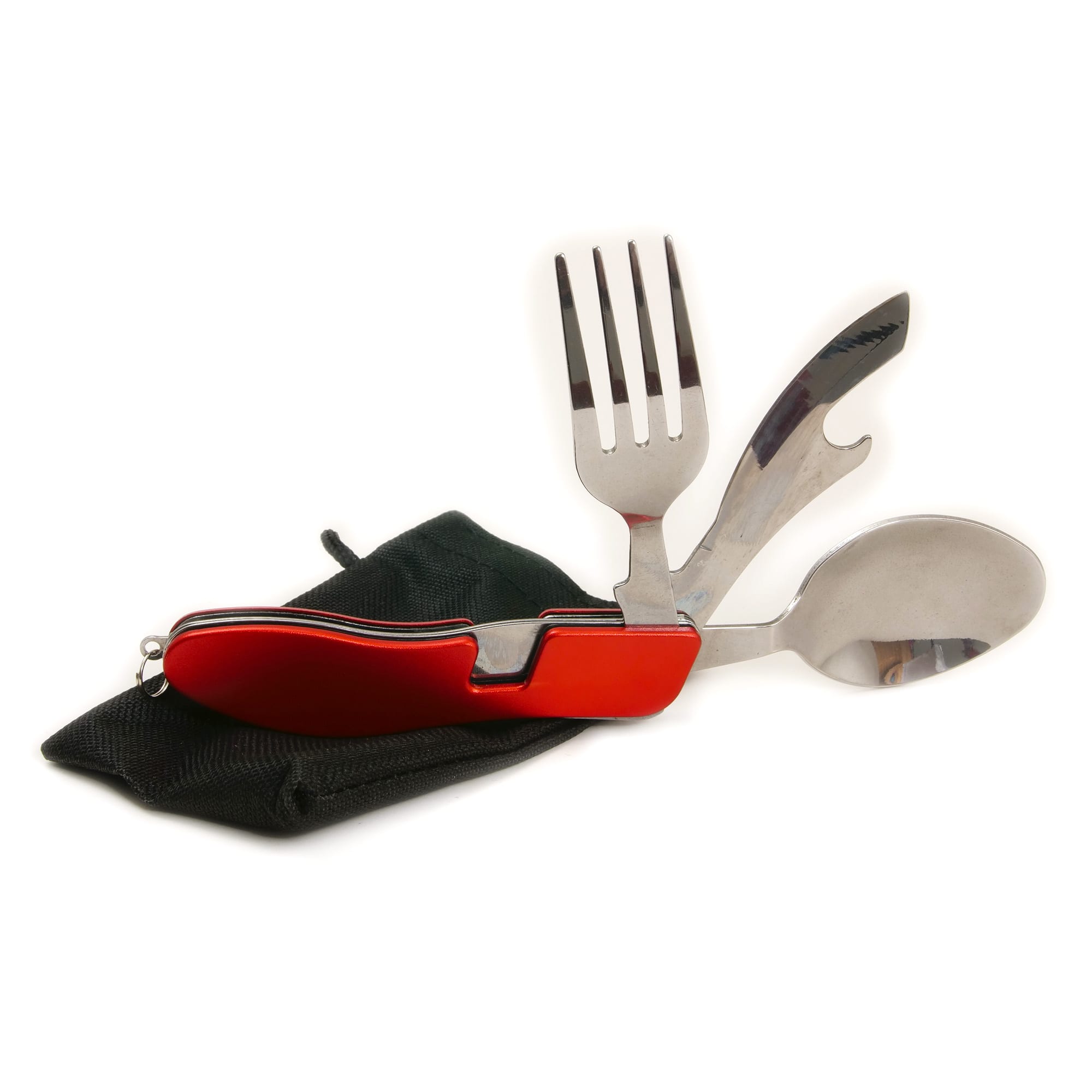 Adventurer's Folding Knife, Fork and Spoon Set    