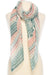 Teal Elephants - 100% Cotton Scarf    