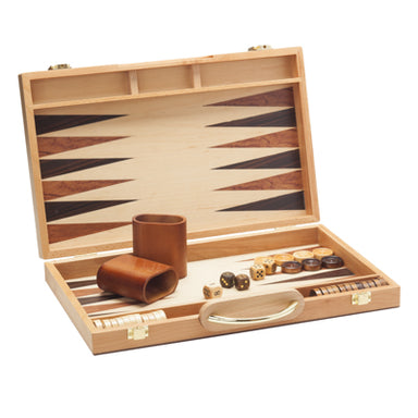 15 Inch Wooden Backgammon - Camphor    