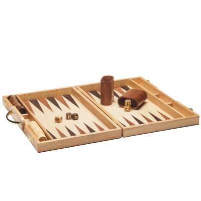15 Inch Wooden Backgammon - Camphor    