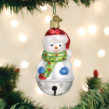 Old World Christmas Jingle Bell Snowman Ornament    