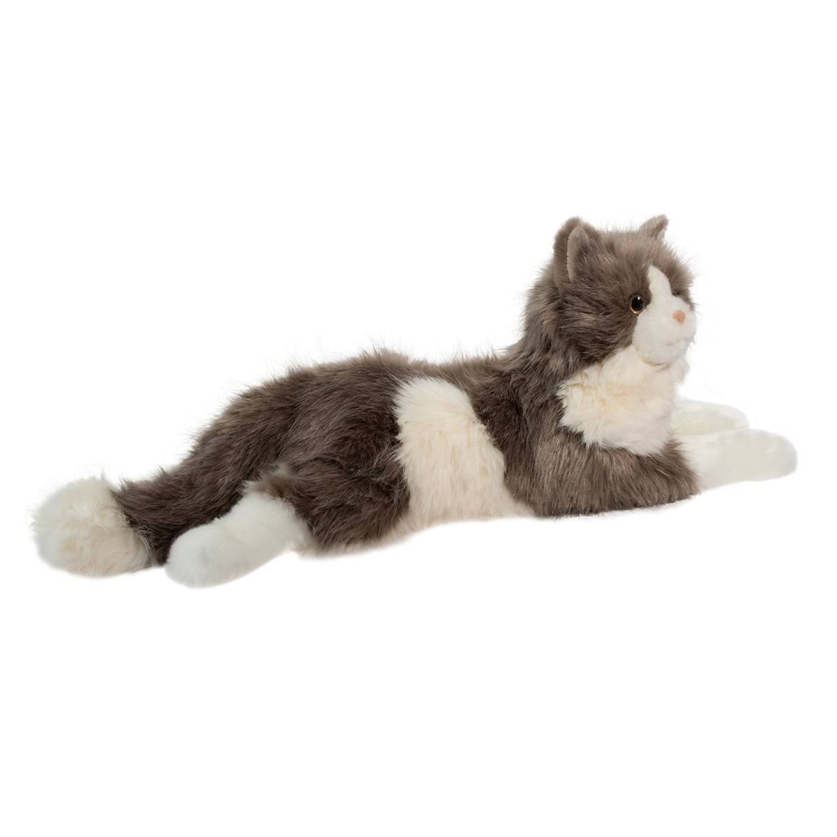 Gretta Deluxe Lying Grey Cat    
