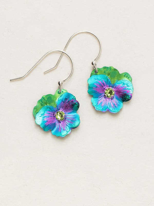 Holly Yashi Pansy Drop Earrings - Avalon Teal    