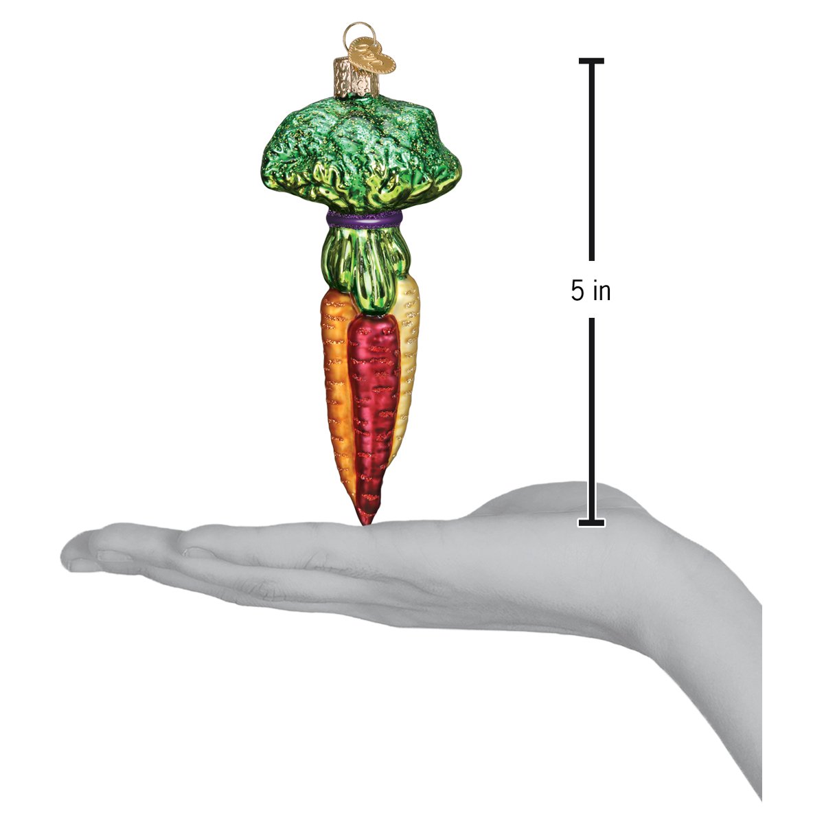 Old World Christmas - Rainbow Carrots Ornament    