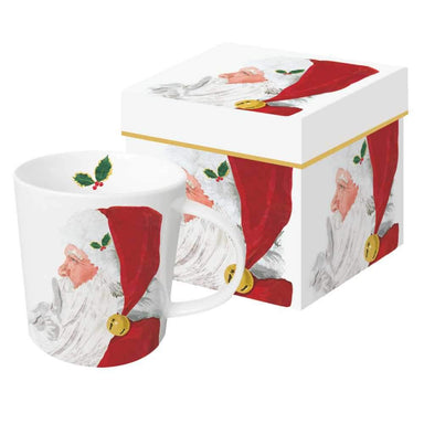Mug - Yuletide Santa White    