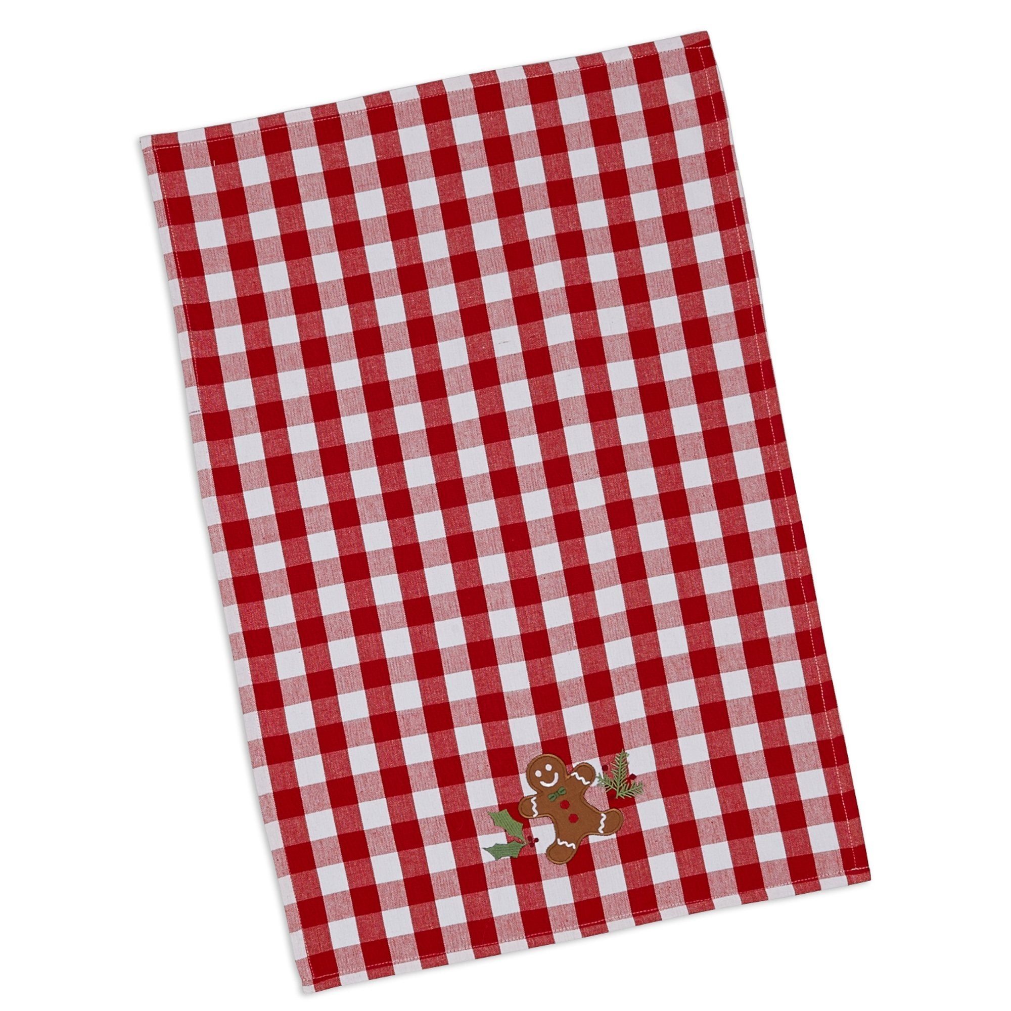 Gingerbread Cookie Applique Dishtowel    