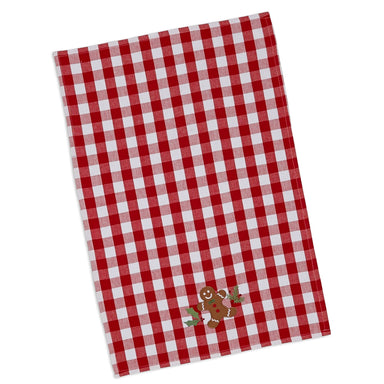 Gingerbread Cookie Applique Dishtowel    
