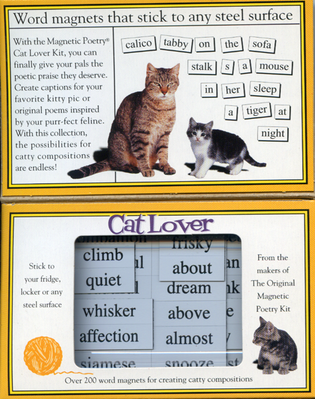 Magnetic Poetry - Cat Lover    