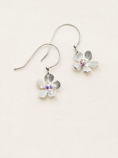 Holly Yashi Petite Plumeria Drop Earrings - Silver    